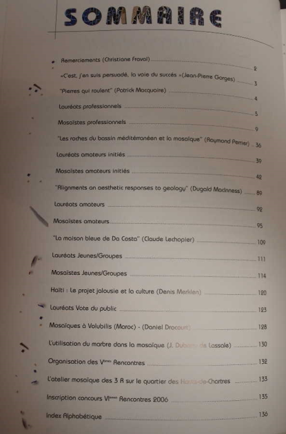 Livre Mosaique Pierres Qui Roulent - 5ème