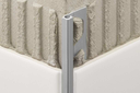 Profilé mural - Quadec-AQGX - Alu. Gris Quartz Anodisé Finition Tramée - 2.50 ml