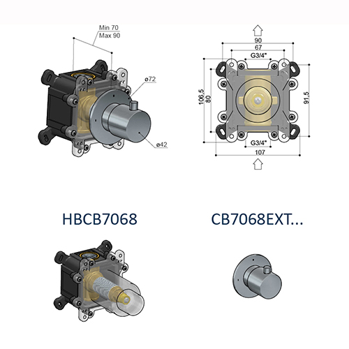 Corps Encastré - HBCB7068