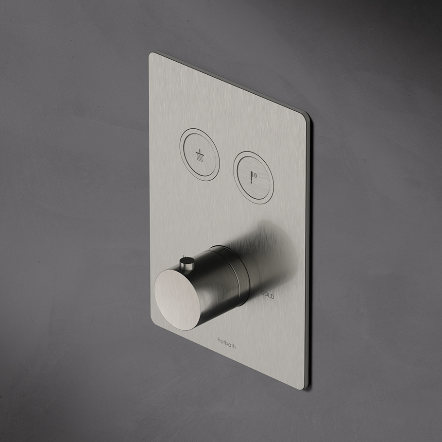 Cobber - Façade Mitigeur Thermostatique - Encastré - 2 Voies - PB009Q