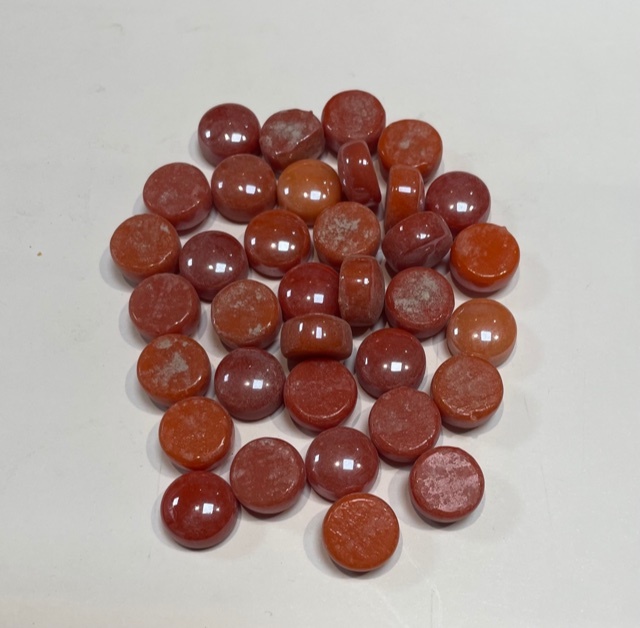 Drop Indescent 12mm - Rouge Corail, Par 100g