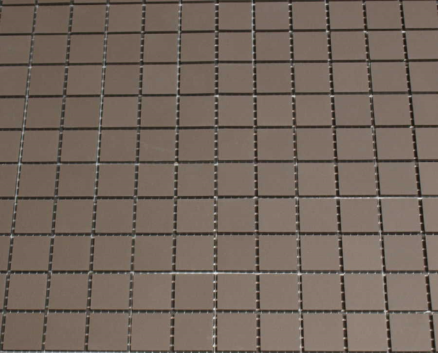 Gres Cerame 2 x 2 cm Anthracite en plaque