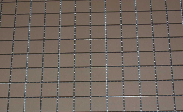 Gres Cerame 2 x 2 cm  Gris en plaque