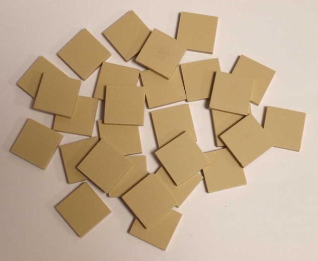 Gres Cerame 2 x 2 cm  Ivoire par 100g