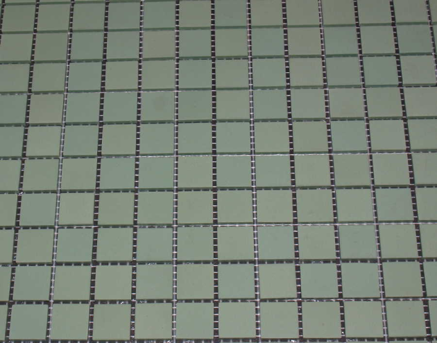 Grès Cérame 2 x 2 cm - Pistache, à la plaque 