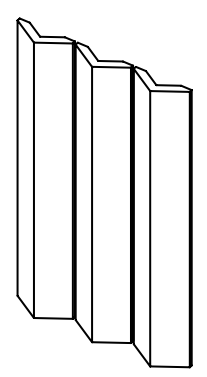 Rombini Triangle Large, 18.6 x 31.5 cm, Vendu au set, 1 Bte = 0.53 m²