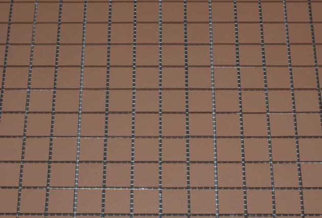 Grès Cérame 5 x 5 cm - Vieux Rose, à la plaque 