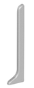 Capuchon de fermeture Gauche pour profilé de finition - Designbase SL-EK - Alu.