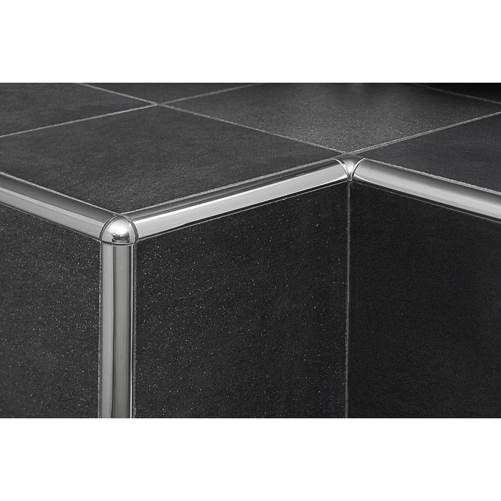 TIES / - Angles pour profilé - Externes - Protrim - Acier Inox Satiné -