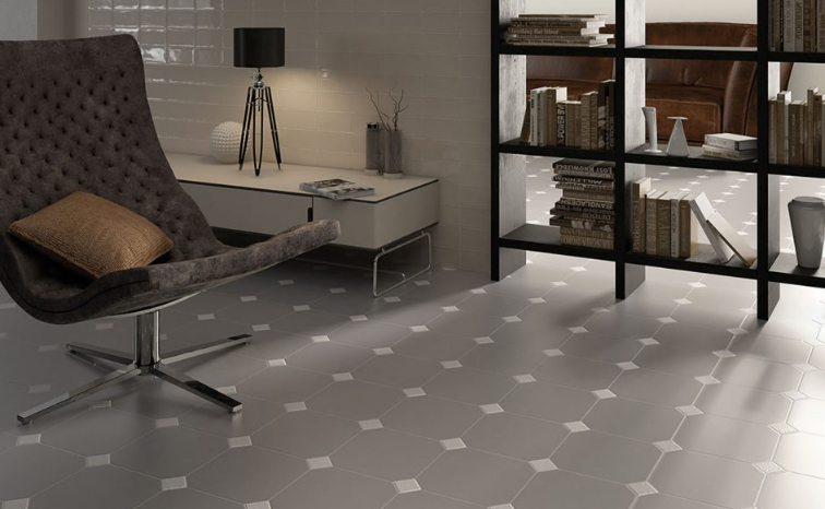 Grès Emaillé Octagon Taco, 4.6 x 4.6 cm, Vendu à la pièce