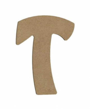 Lettre «T» Majuscule Arrondie 8 cm