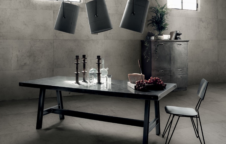 Grès Cérame Diesel Solid Concrete, 60 x 60 cm, ep. 9mm, Vendu au m², 1 Bte = 1.08 m²  