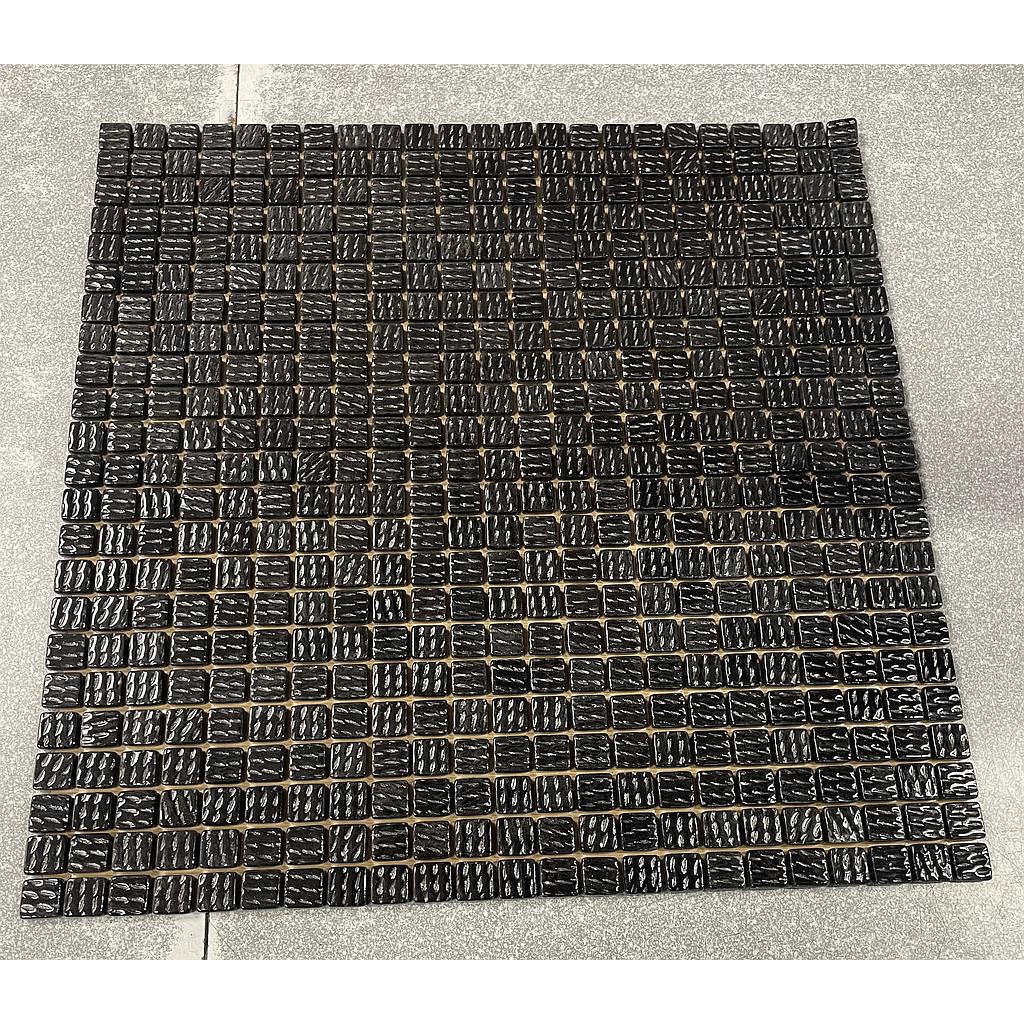 Micro Bisazza 1,2 x 1,2 cm - Noir 12109, Par 100g