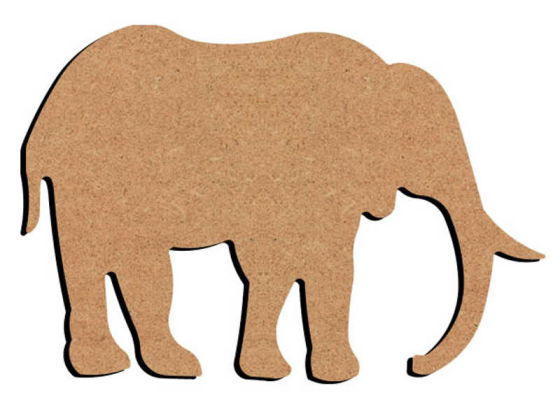 Mini Eléphant Trompe en bas - n°201