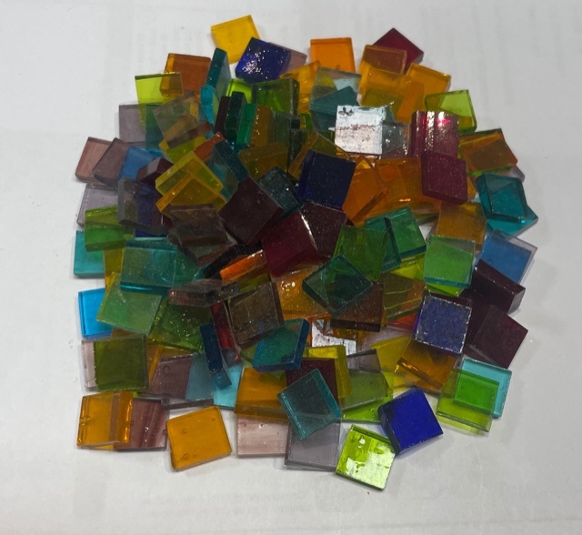 Mix Formes Carré Transparent - 1 x 1 cm, Par 100g