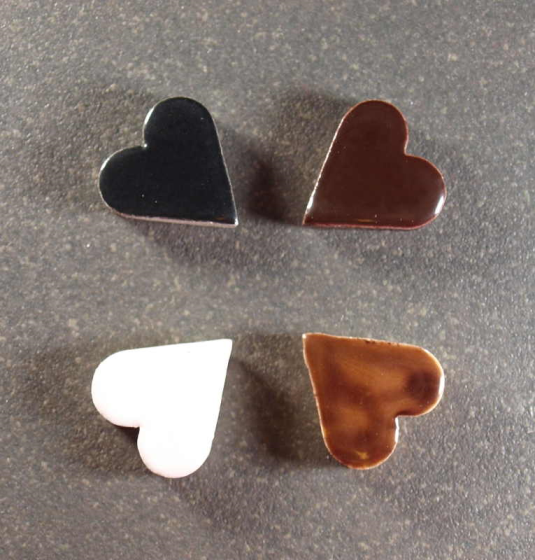 Mix Moyens Coeurs en Faïence Emaillée n°4