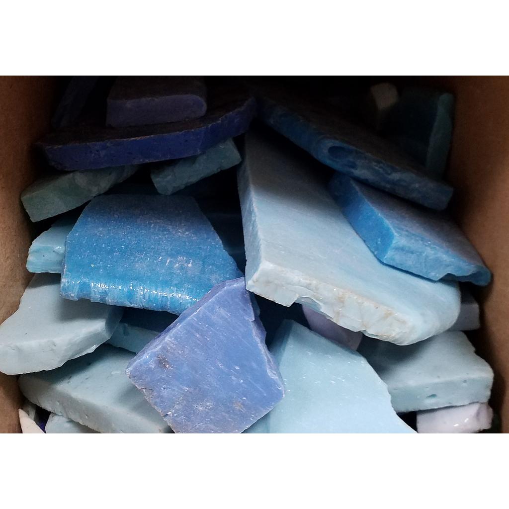 Morceaux de Dalles de Smalt Orsoni Mix Bleu, par 500g