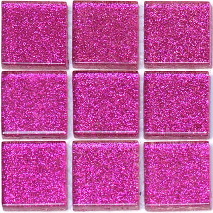 Pailleté 2,5 x 2,5 cm Fuschia, par 100g