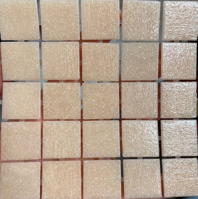 Pate de verre - Corail 2 x 2 cm 923, Par 100g