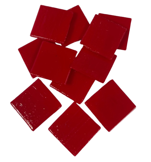 Pate de Verre Unilis Rouge 206 2 x 2 cm par 100g