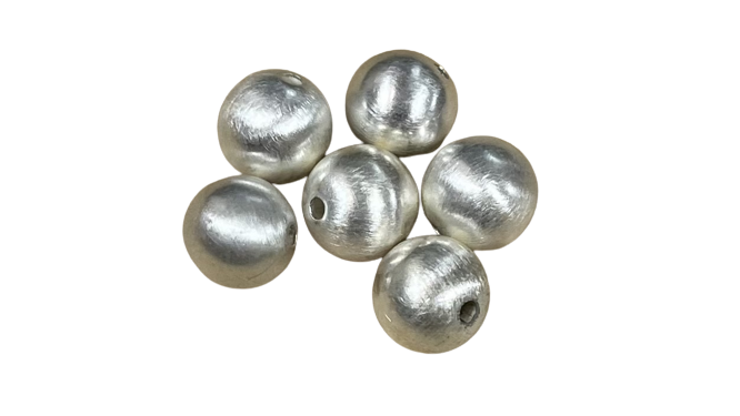 Perle argentée, à la pièce