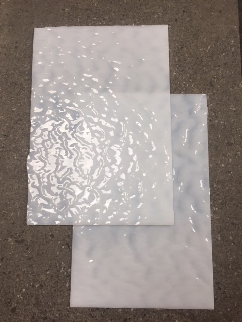 Plaque de Verre 20 x 30 cm Blanc Opale Laiteux n°59