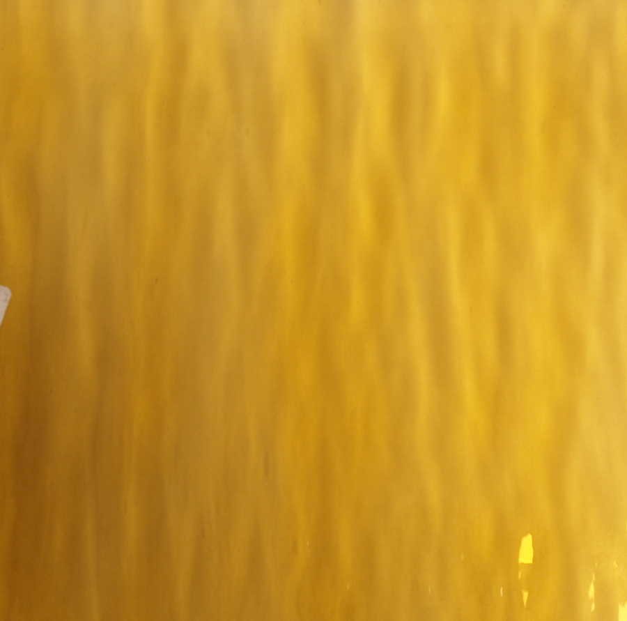 Plaque de Verre 20 x 30 cm  - Jaune Transparent Ondulé n°57