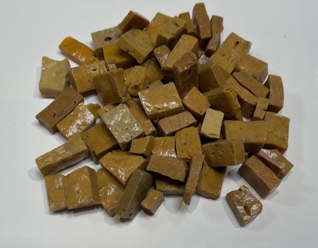 Smalts Antiques Moutarde Foncé, Par 100g