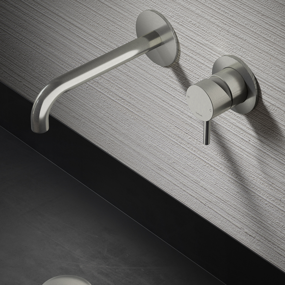 Archie - Mitigeur Lavabo - Mural - Inox 316 - AR005D