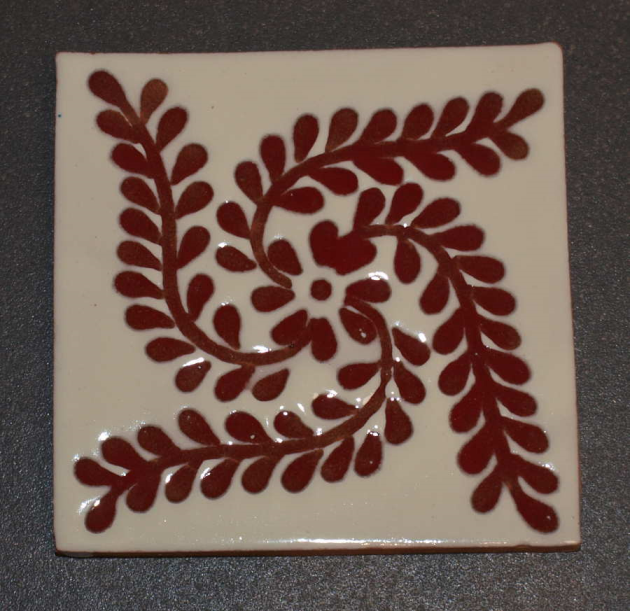 Carreaux Mexicains Décors Tulum Rouge et Blanc