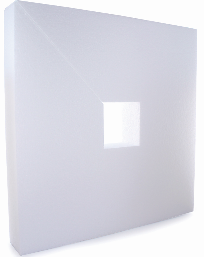 Carré Polystyrène Perforé 32.5 x 32.5 x 5 cm