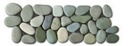 Frises Galets de Bali Ronds Mats, 10 x 30 cm, ep. 12 mm, Vendu à la pièce