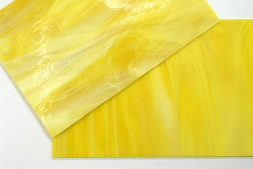 Baguette de Verre 4 x 20 cm n°22 - Jaune Nuageux