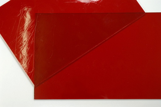 Baguette de Verre  n°35 - Cathédral Rubis 2x 20 cm 