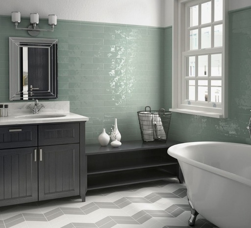 Faïence Cottage, 7.5 x 30 cm, Vendu au m², 1 Bte = 1 m²