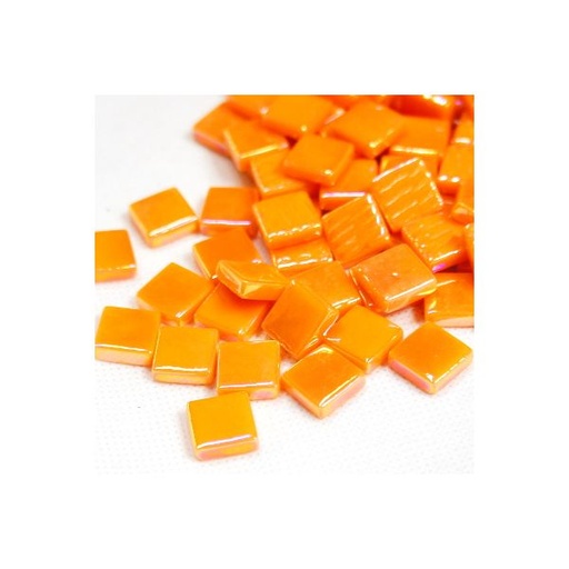 [104] Pate de Verre 1.2 x 1.2 cm - Orange, Par 100 g