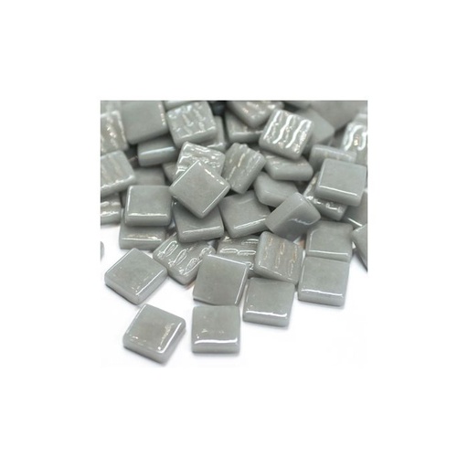 [045] Pate de Verre 0.8 x 0.8 cm - Gris Clair Unis, Par 100 g