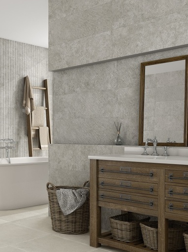 Faïence Sarlat, 31.5 x 100 cm, ep. 8.7 mm, Vendu au m², 1 Bte = 1.26 m² 