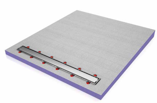 Fond de Douche Jackon 100 x 90 cm, ep. 60/43 mm, Aqua Line, vendu à la pièce