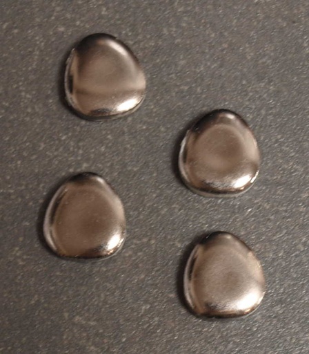 Galets Japonais Platine Petit Format, à la pièce