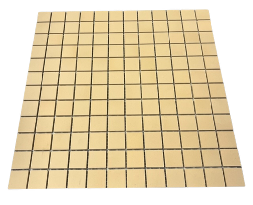 [0105] Grès Cérame 2,5 x 2,5 cm - 0105 Jaune, à la plaque