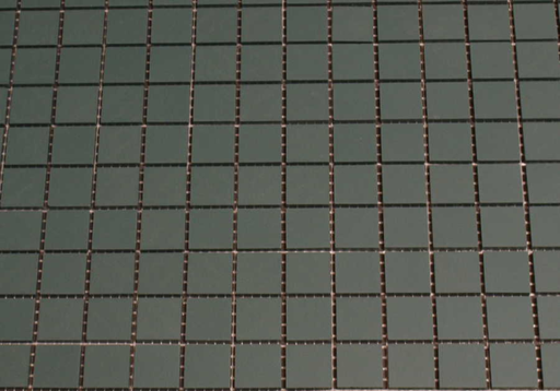 Grès Cérame 2 x 2 cm - Vert Foncé, à la plaque 