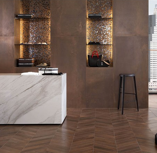 Grès Cérame Metaline, 80 x 160 cm, Ep. 9 mm, Vendu au m², 1 Bte = 1.28 m²