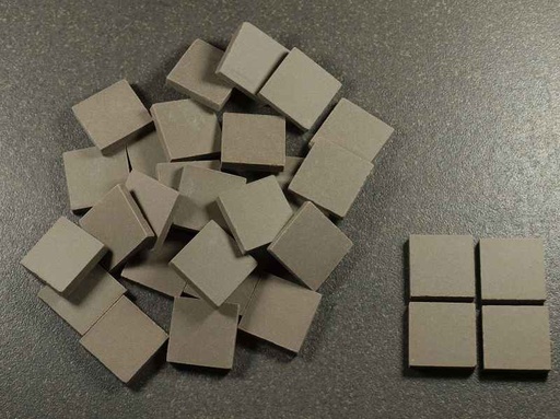 Grès Cérame Paray 2 x 2 cm - Gris, Vendu à la boîte de 20kg