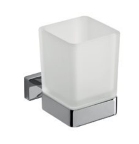 Lea - Porte Verre Mural avec Verre en Verre Satiné - A18100