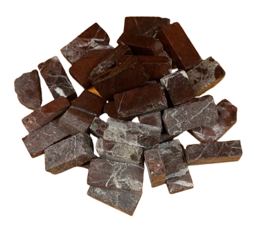 Marbre Rouge - 2,8 x 1 cm, Par 100 gr