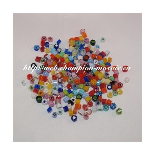 Millifiori n°57 Mix Transparent 4-5 mm, par 50g