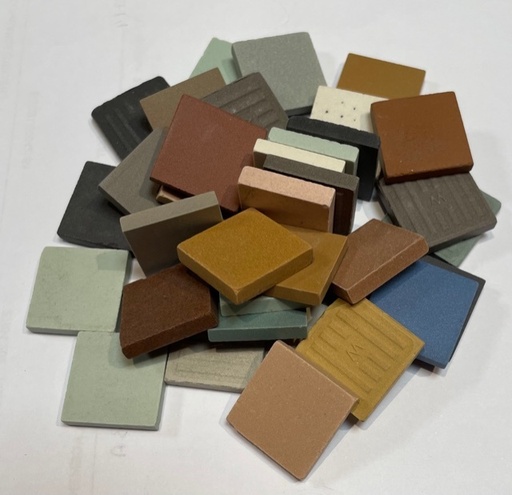 Mixte Grès Cérame 2 x 2 cm, Par 100g