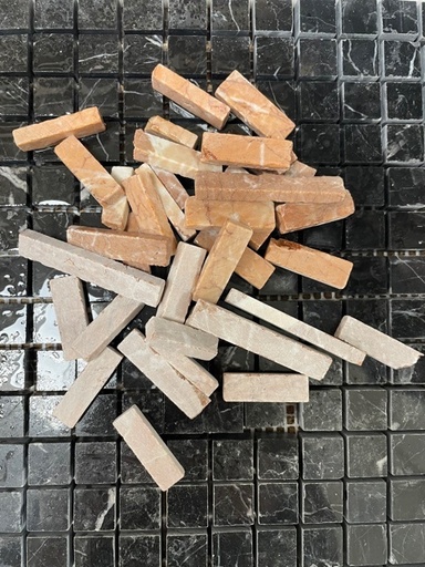 Morceaux de marbre - Ege Rose N°14, Par 100g