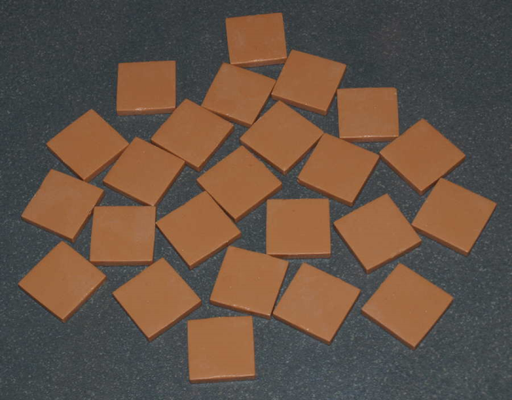 Pate de Verre Café 902 Mat, 2.5 x 2.5 cm, par 100g